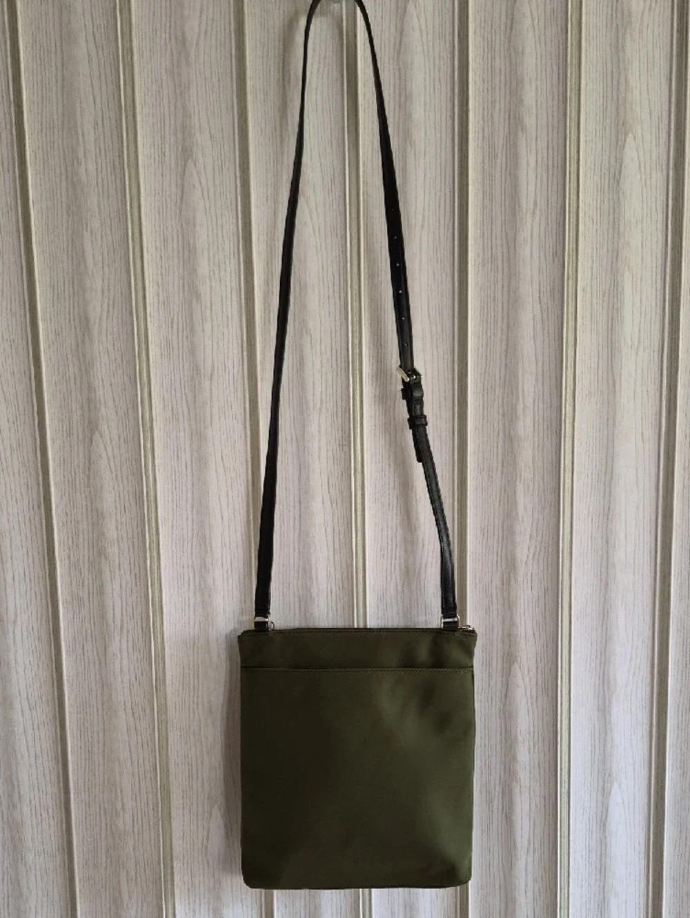 kate spade Olive Nylon Crossbody with Black Strap
